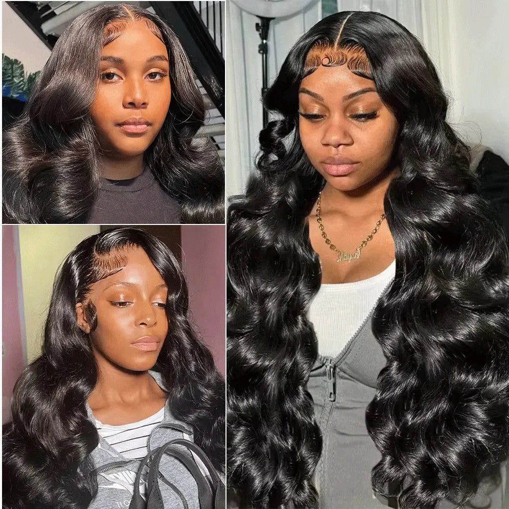 Body Wave 13x6 HD Transparent Lace Front Human Hair Wig