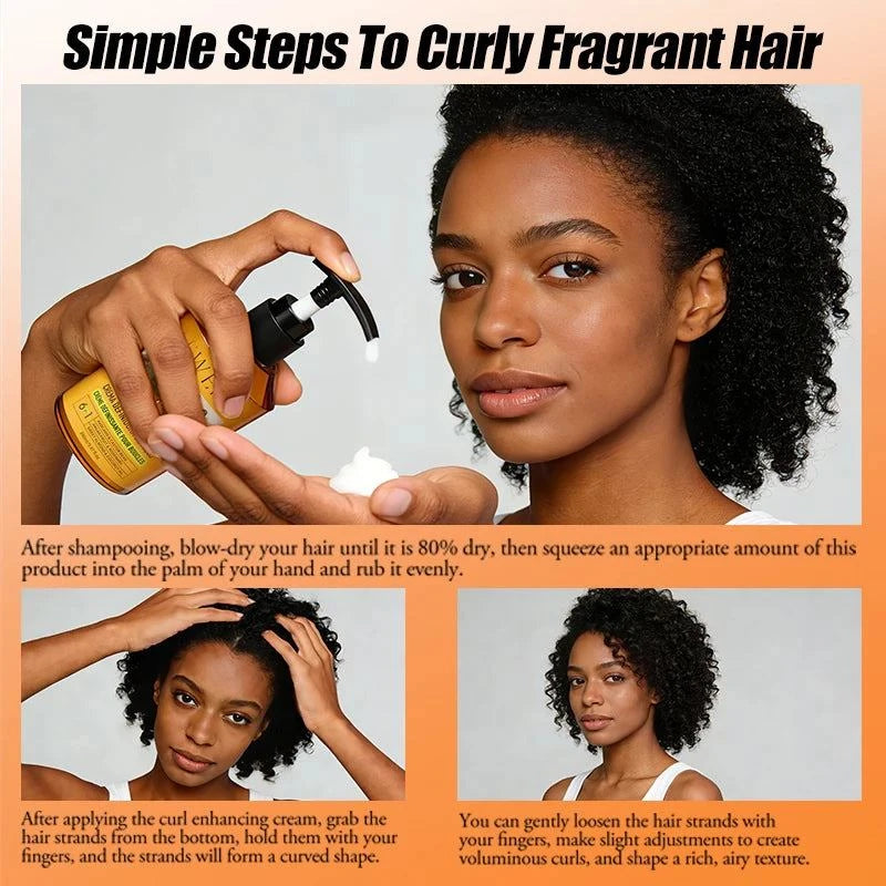 280ml Moisturizing Hair Styling Cream with Black Castor Oil