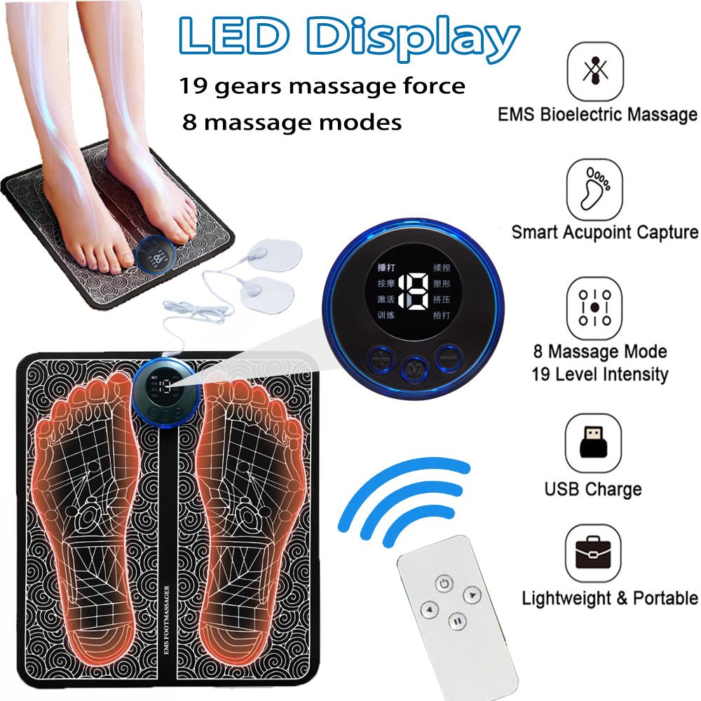 Rechargeable Portable Foot Intelligent Massage Pad - Tucan Trading