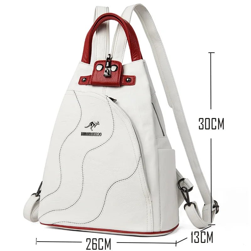 Women Leather Mini Backpack – Stylish & Multi - Function - Tucan Trading
