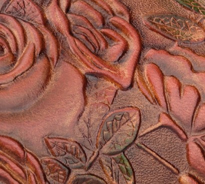 Fashionable Leather Vintage Embossed Handbag