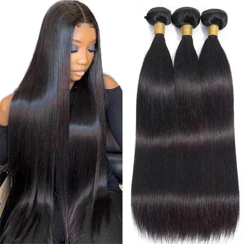 Silky Straight Human Hair Remy Brazilian