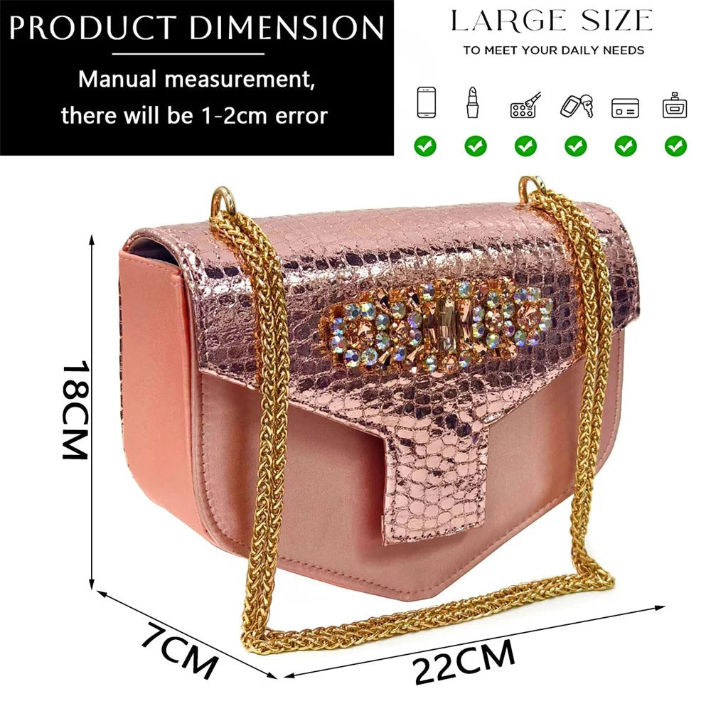 Italian Rhinestone Decoration Women&