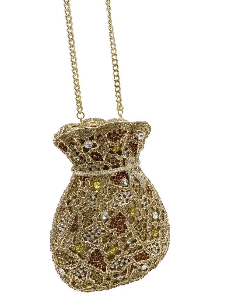 Luxury Women Evening Bag Party Crystal Clutch Purse
