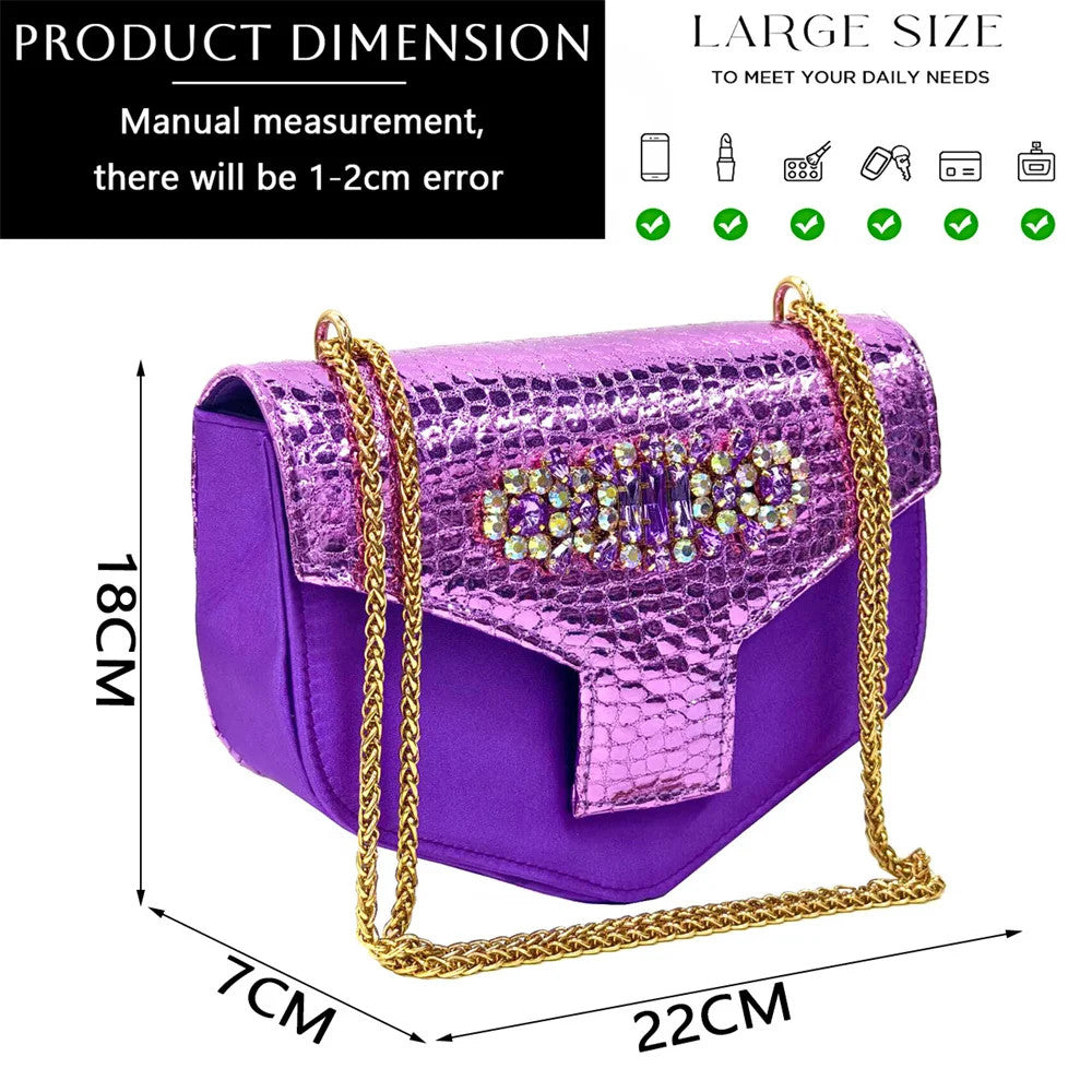 Italian Rhinestone Decoration Women&