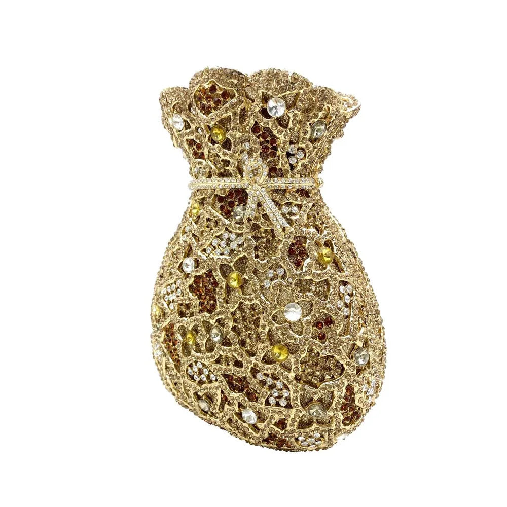 Luxury Women Evening Bag Party Crystal Clutch Purse