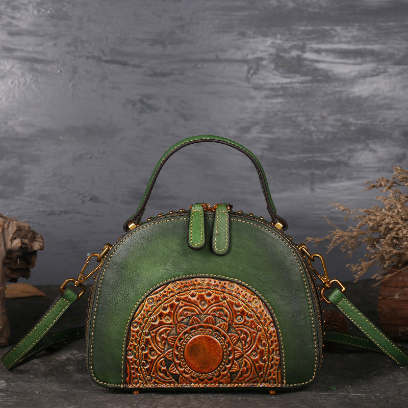Multi-Functional Suede Cowhide Handbag