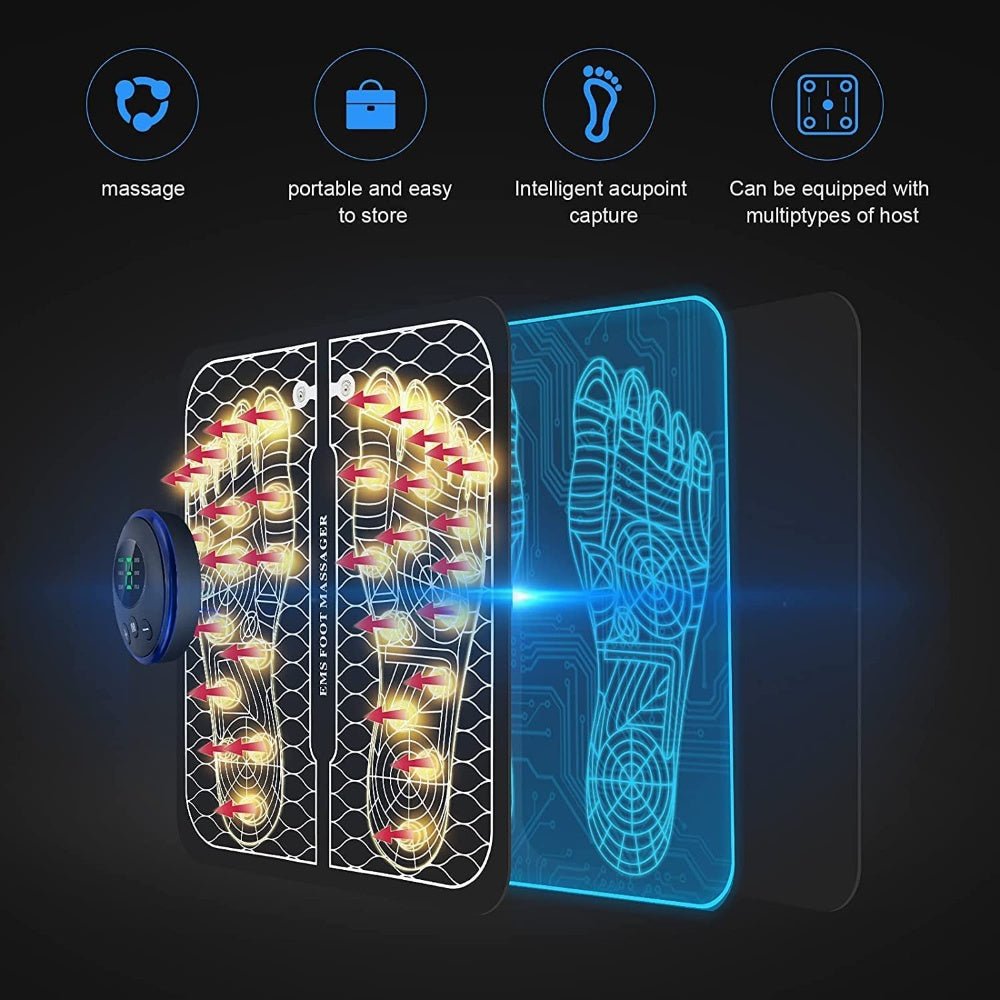 Rechargeable Portable Foot Intelligent Massage Pad - Tucan Trading