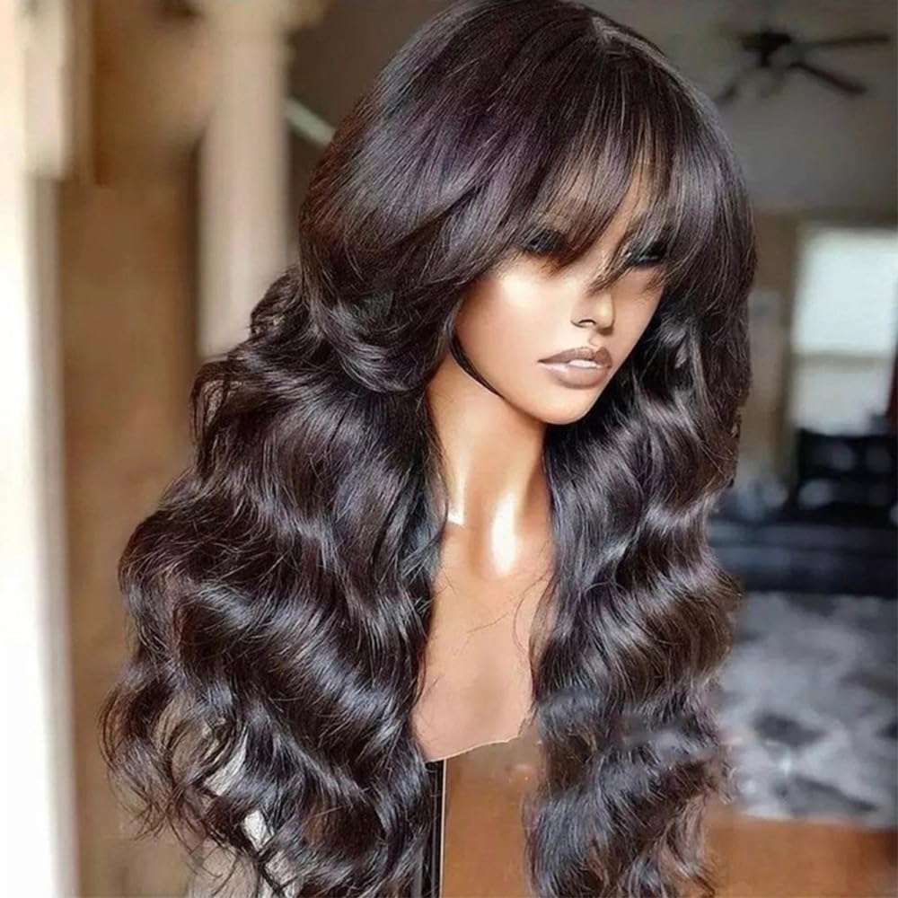 Full Machine Made Body Wave Natural Color Wig