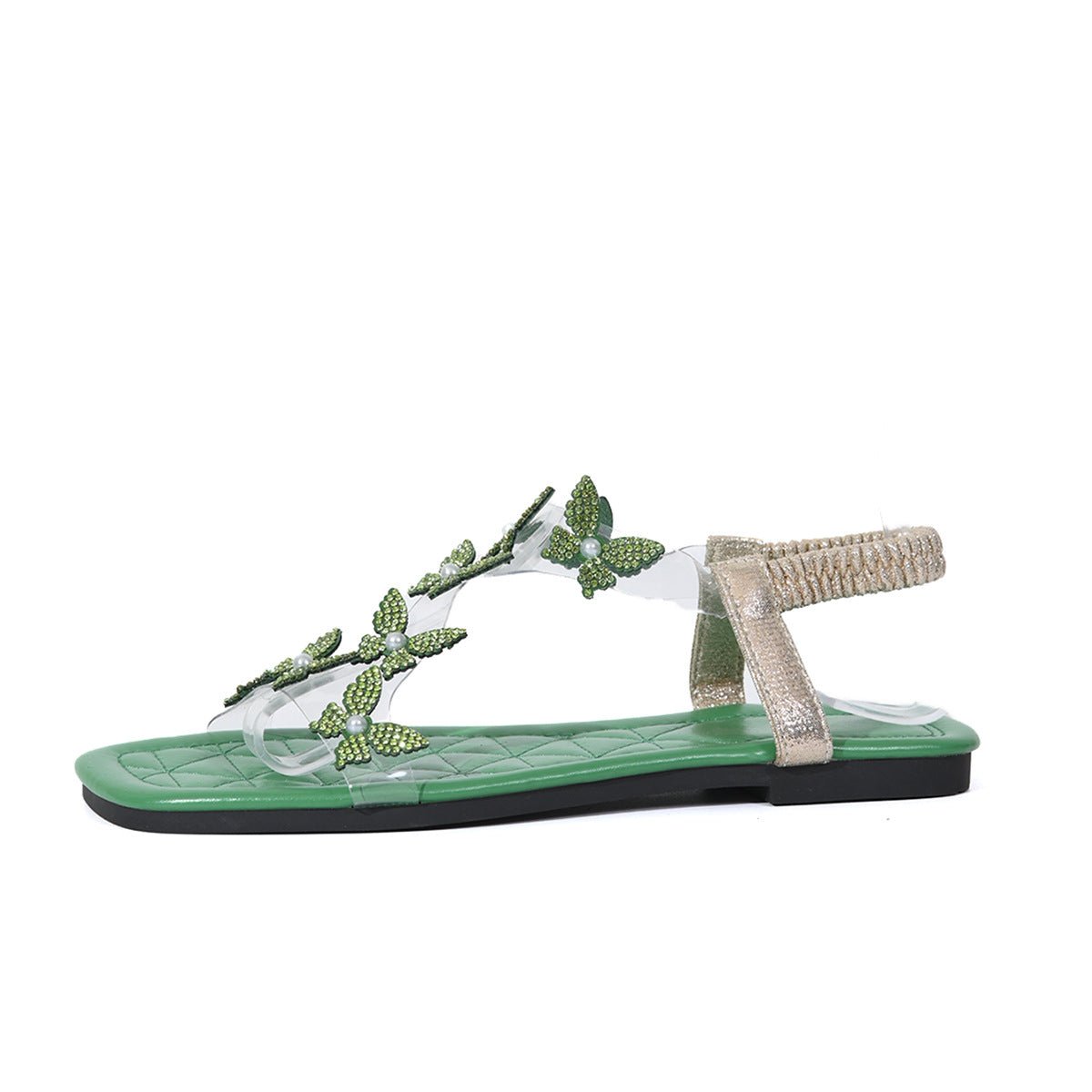 New Butterfly Rhinestone Sandals For Women - Tucan Trading