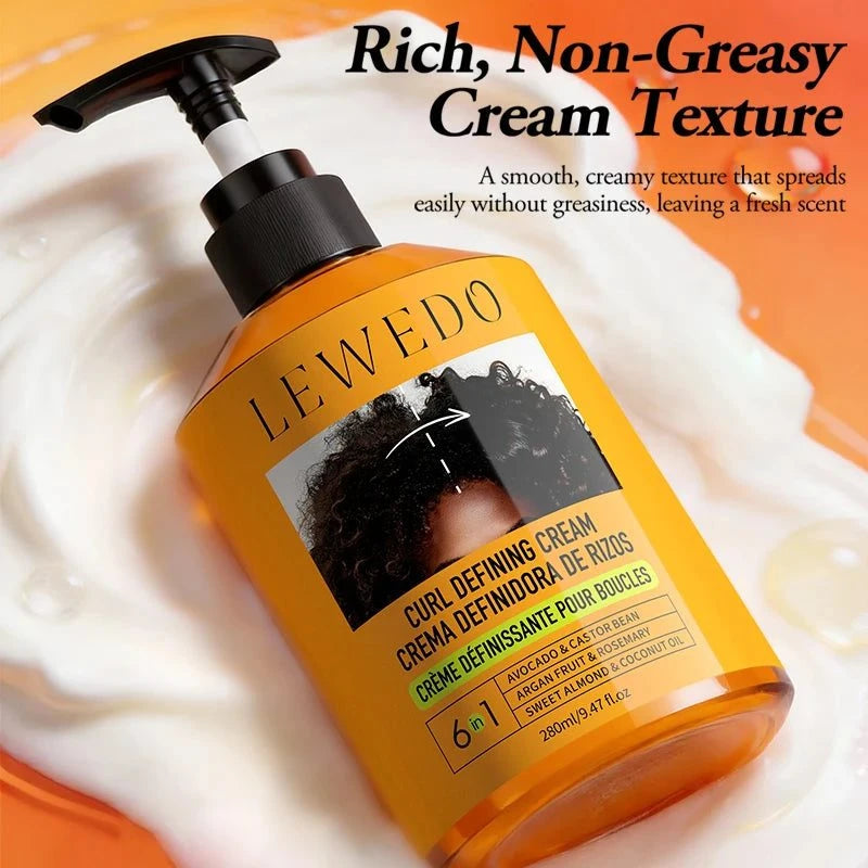 280ml Moisturizing Hair Styling Cream with Black Castor Oil
