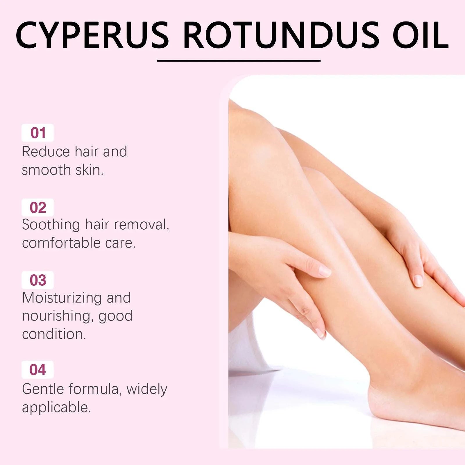 Cyperus Rotundus Oil for Hair Removal