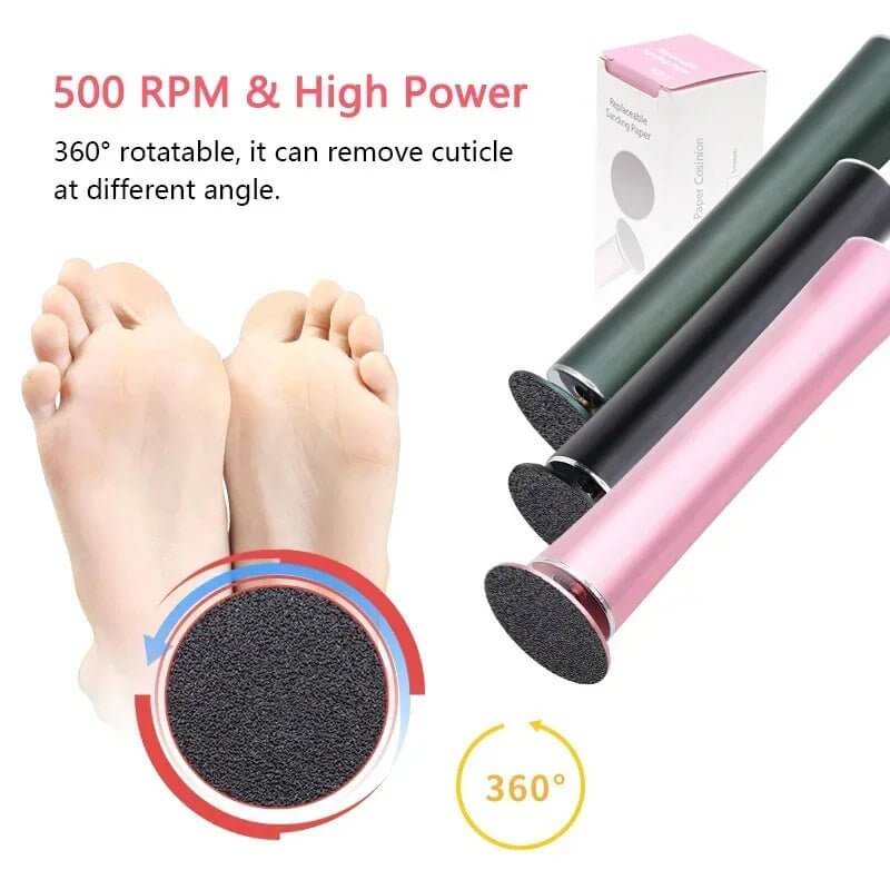 Electronic Pedicure Device | Rechargeable Callus Remover Foot File