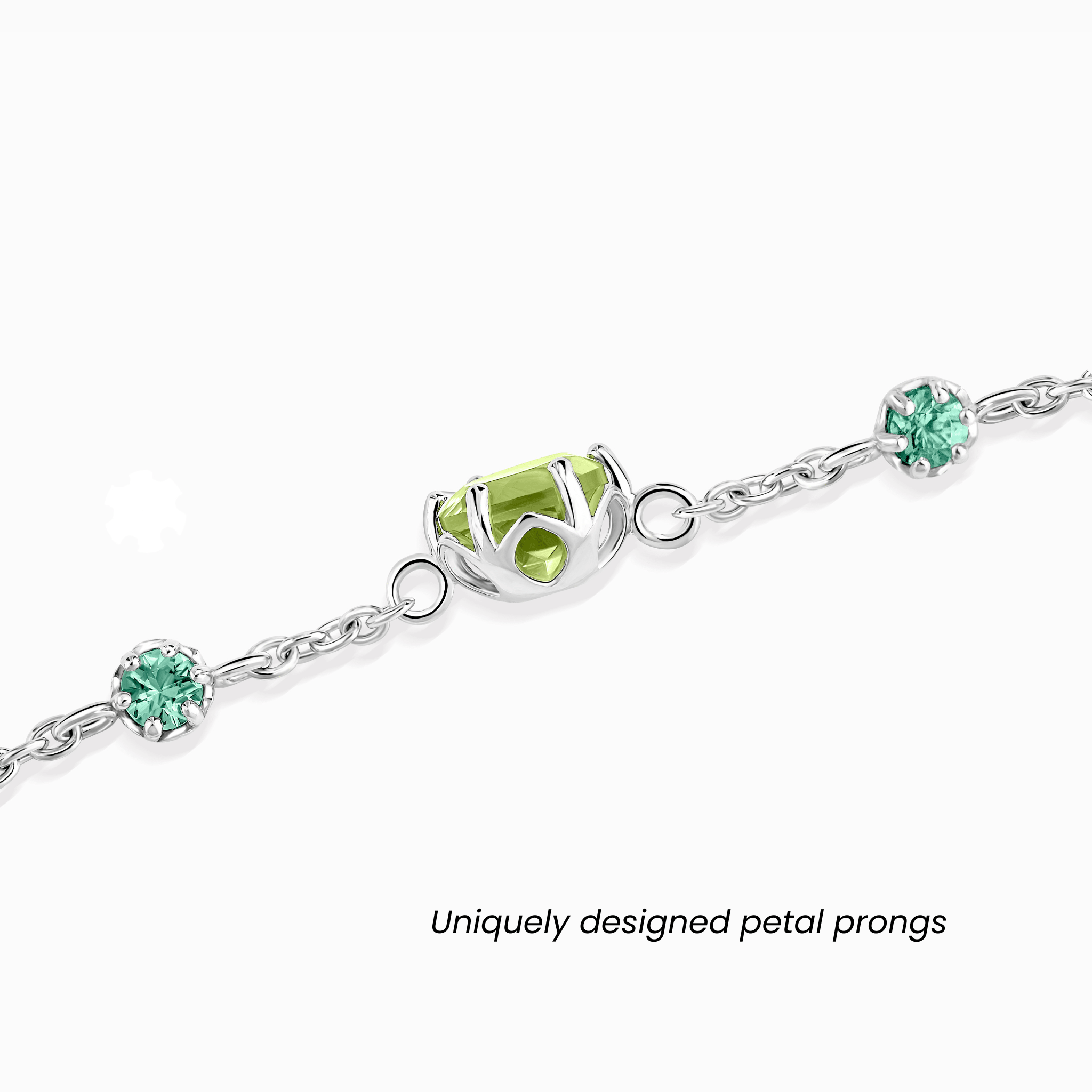 Emerald & Peridot Jewellery Set in Sterling Silver - Tucan Trading