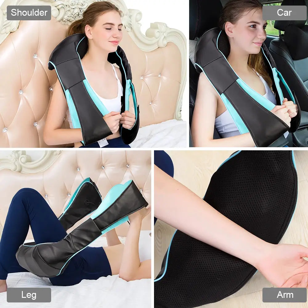 U Shaped Shiatsu Neck Massager | Back And Neck Massager with Heat
