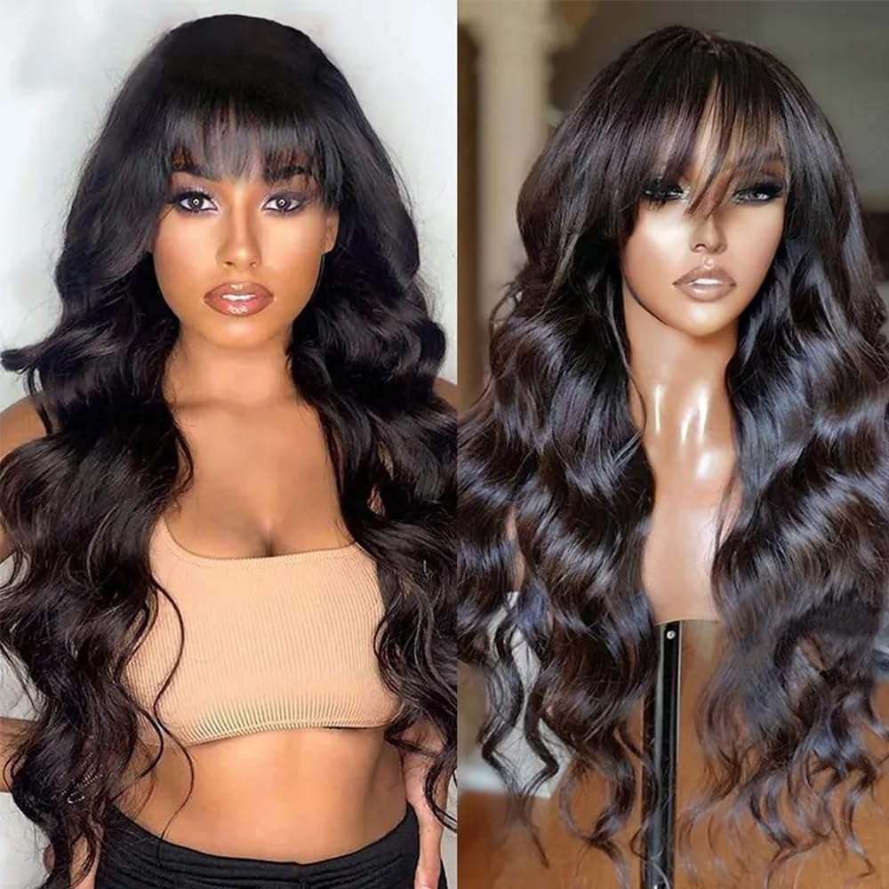 Full Machine Made Body Wave Natural Color Wig