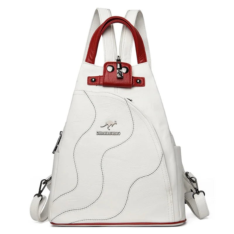 Women Leather Mini Backpack – Stylish & Multi - Function - Tucan Trading