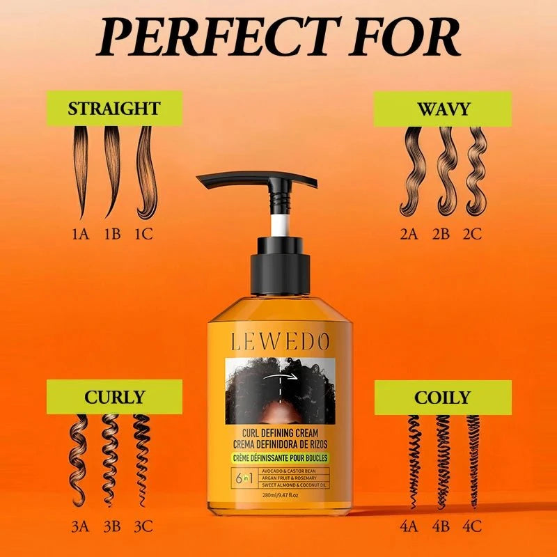 280ml Moisturizing Hair Styling Cream with Black Castor Oil