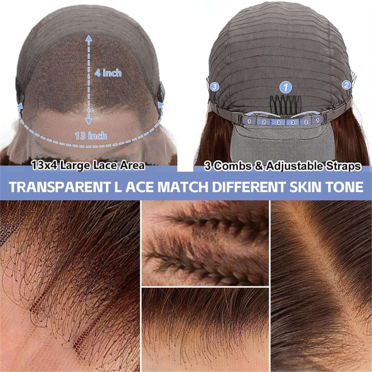13x4 Lace Frontal Human Hair Wig
