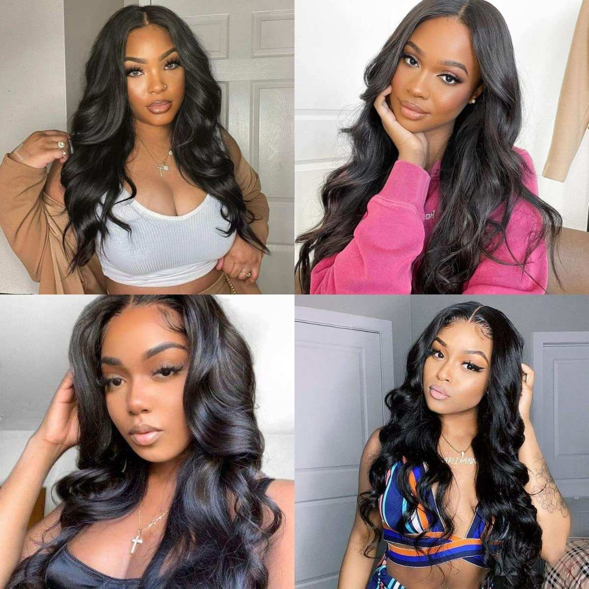 4x6 Lace Closure Natural Color Human Hair Wig