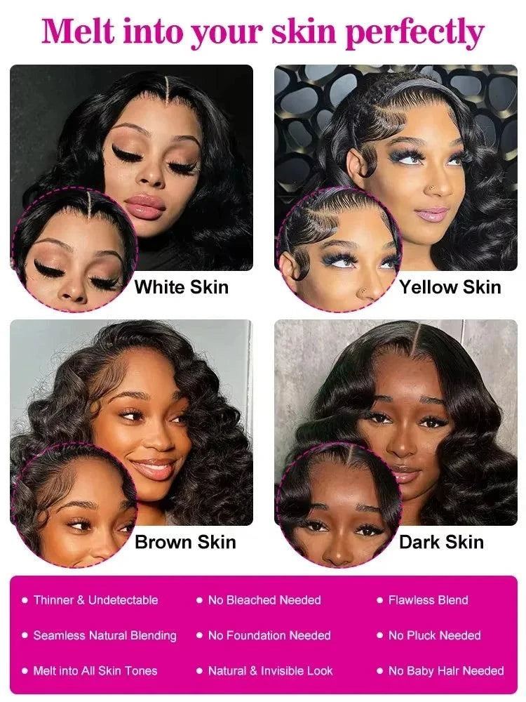 13x6 HD 38-42 Inch Loose Deep Wave Curly