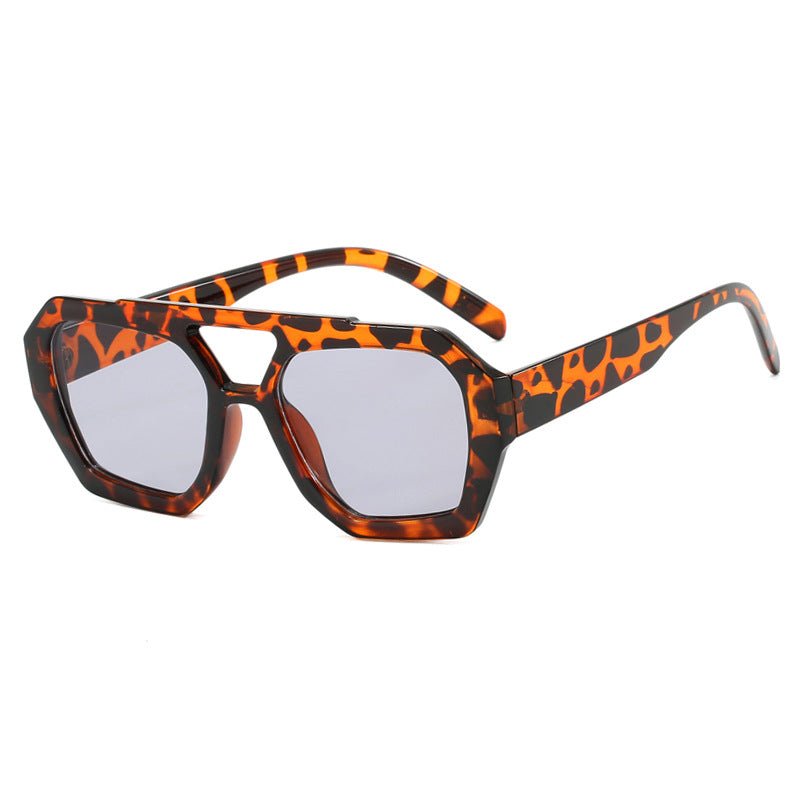 Ins Big Frame Leopard Sunglasses - Tucan Trading