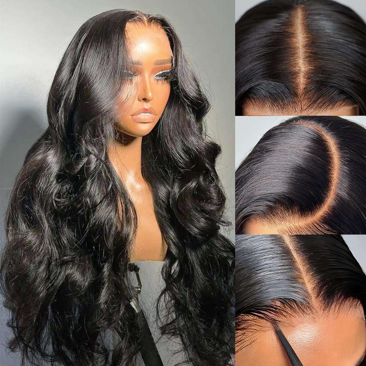 4x6 Lace Closure Natural Color Human Hair Wig