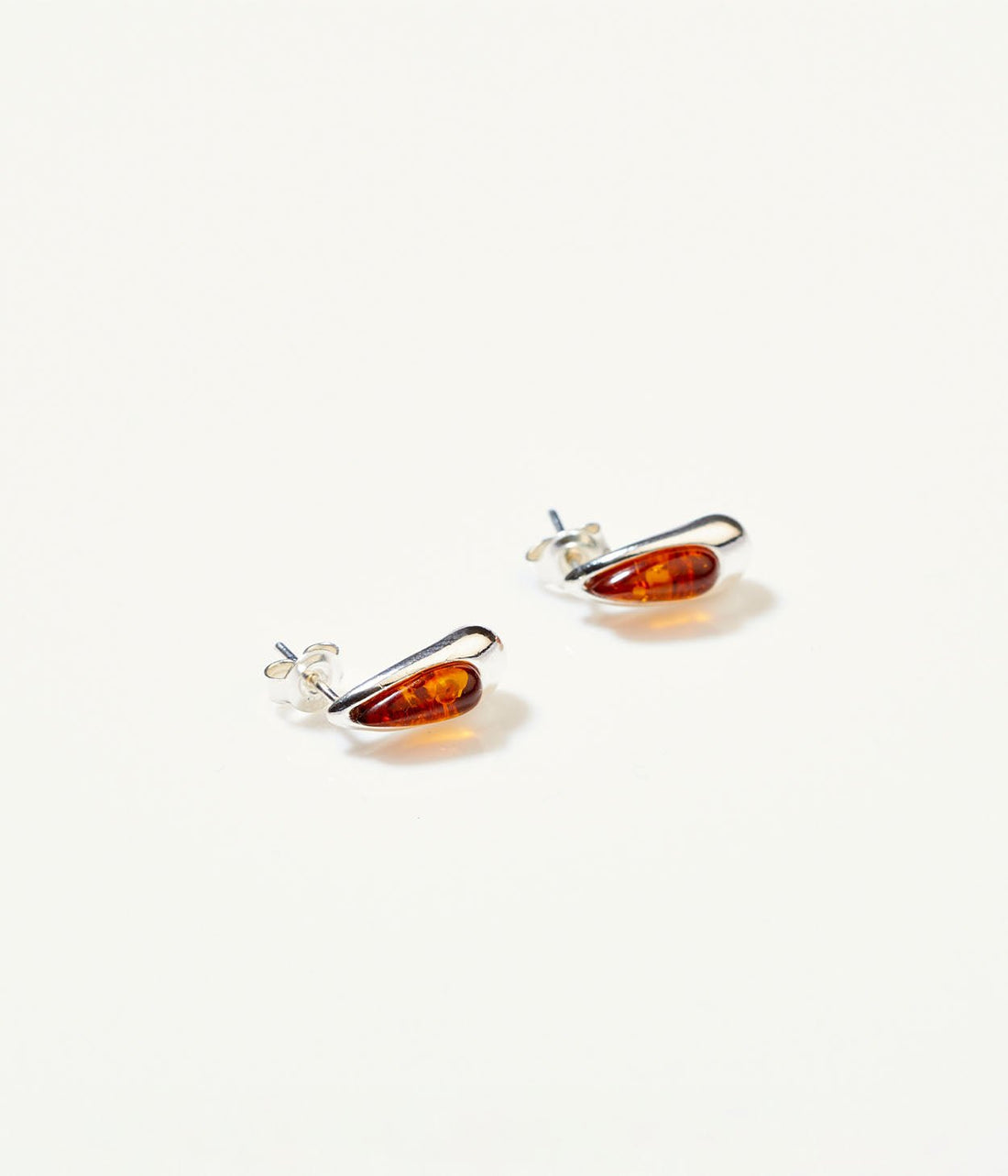 Teardrop Amber Earrings - Tucan Trading