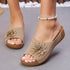 Flower Wedges Retro Sandals - Tucan Trading