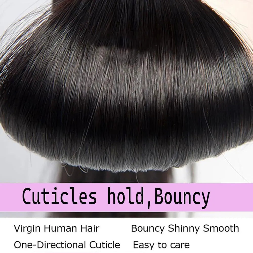 Silky Straight Human Hair Remy Brazilian