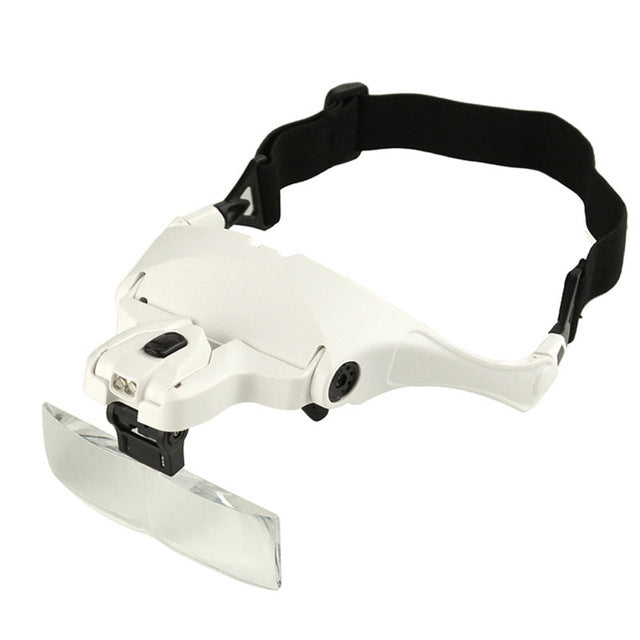 Headband Magnifier With LED Lamp