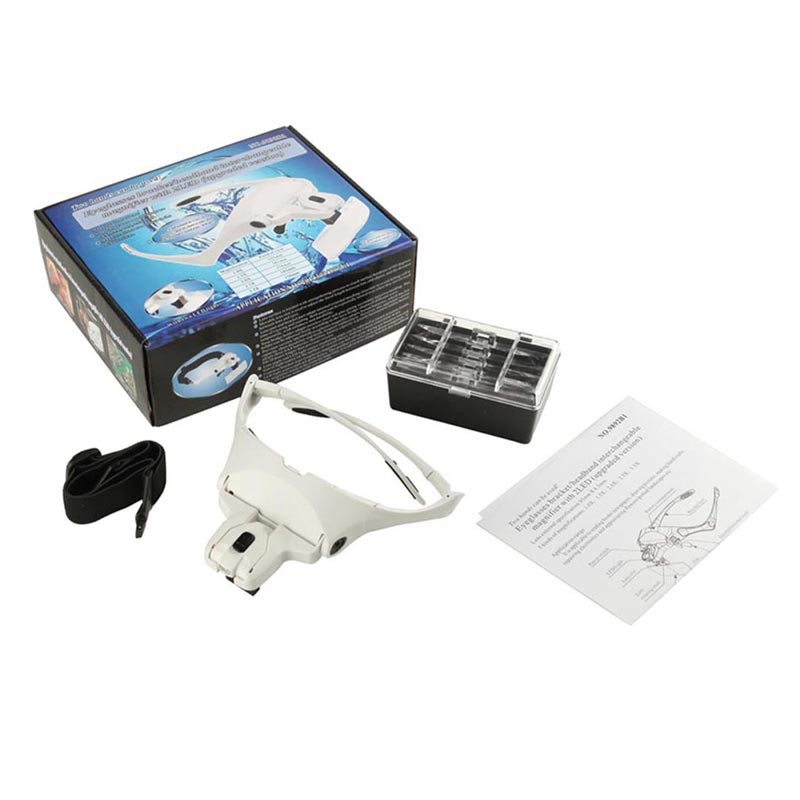 Headband Magnifier With LED Lamp