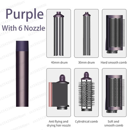 SenCiciMen X9 Multi Hair Styler Curling Iron Hair Hot Air Brush Curling Barrel Hair Dryer Salon Professional Curly Hair Styler