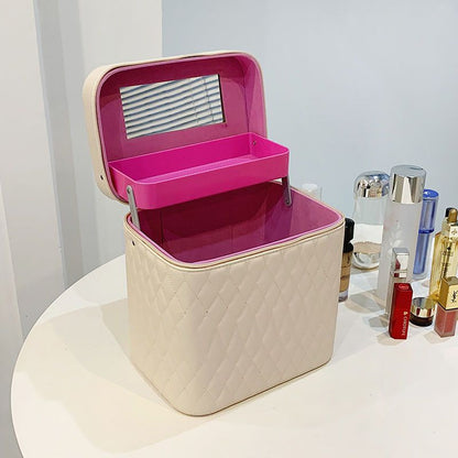 Portable Cosmetic Bag With Mirror - Tucan Trading
