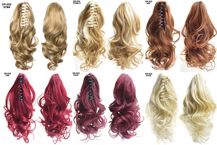 Long Wave Ponytail Wrap Around Ponytail Clip In Hair - Tucan Trading