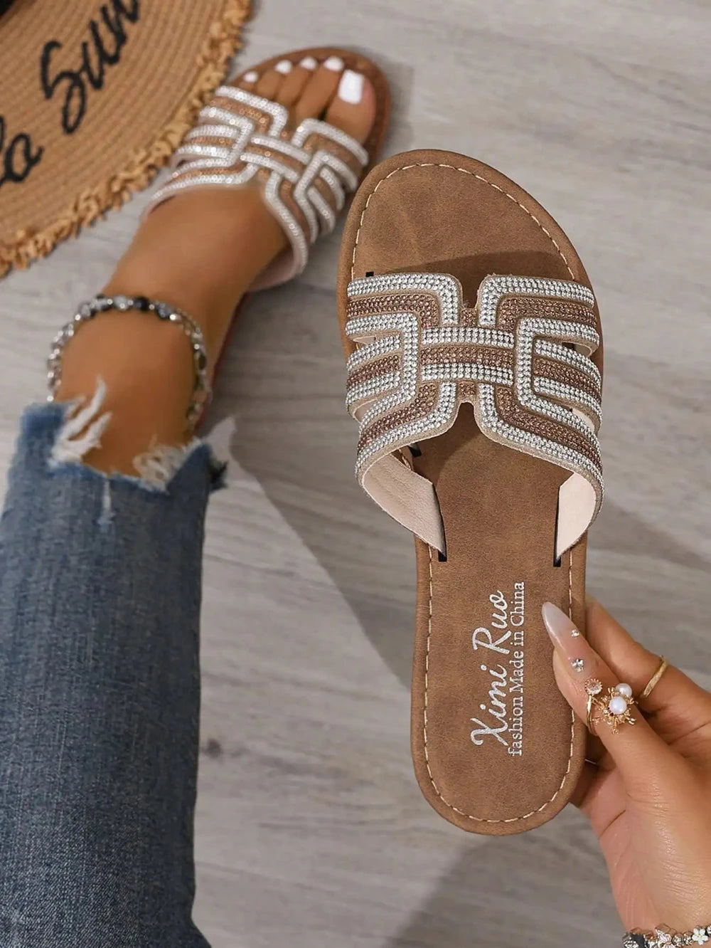 Casual Flat Slip-On Sandals For Women