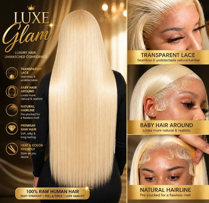 13x6 HD Transparent Lace Front Human Hair Wig