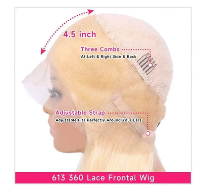 Honey Blonde 13x4 Lace Front Human Hair Wig