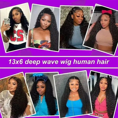 44 inch curly lace frontal wig