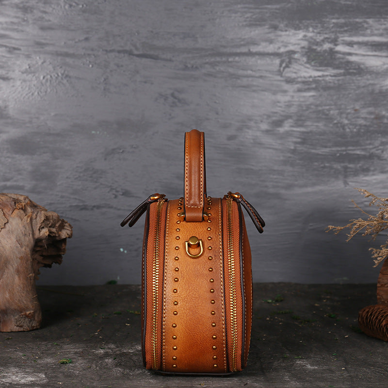 Multi-Functional Suede Cowhide Handbag