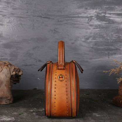 Multi-Functional Suede Cowhide Handbag