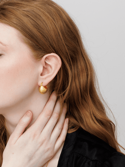 Gold Vermeil Hoop Earrings – Zadie | No More Nobody - Tucan Trading