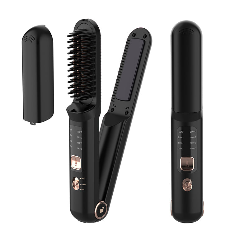 Wireless Professional Hair Straightener &amp; Comb