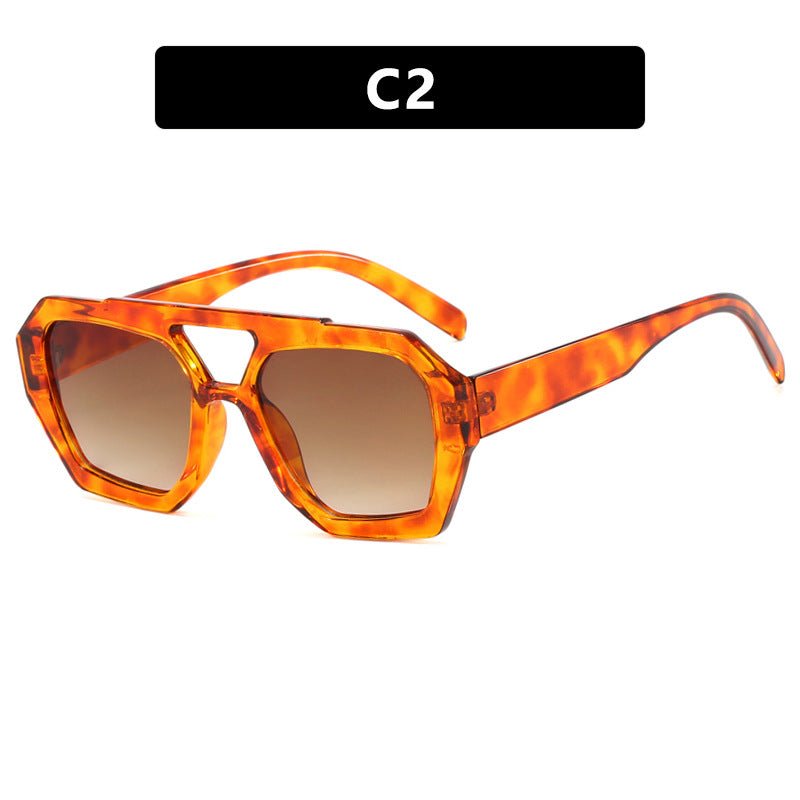 Ins Big Frame Leopard Sunglasses - Tucan Trading