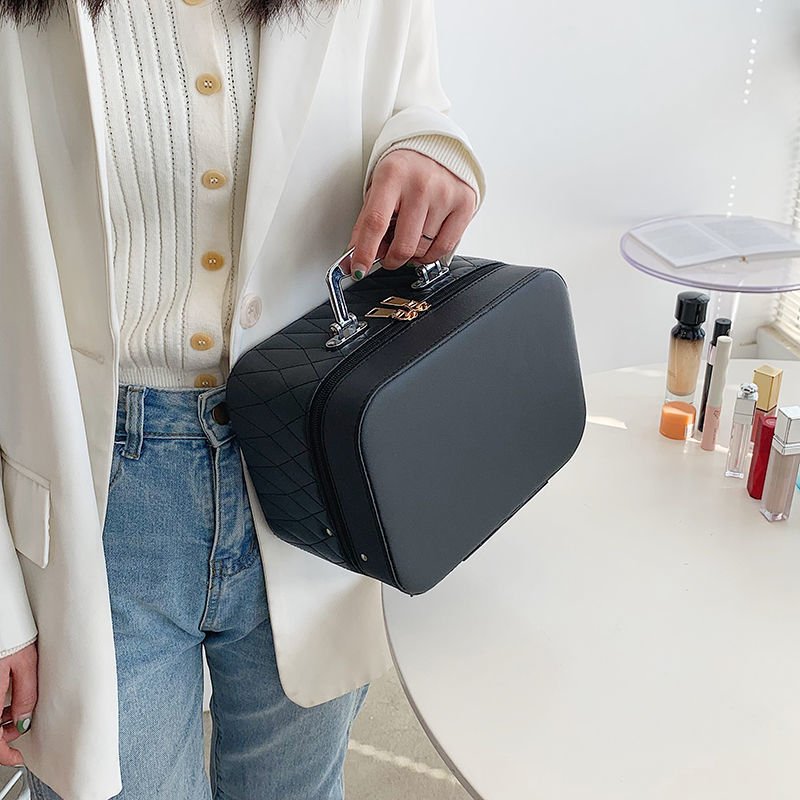 Portable Cosmetic Bag With Mirror - Tucan Trading