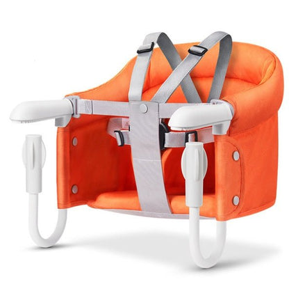 Portable Foldable Baby Highchair Safety Belt Infant Feeding Chair Booster Seat Harness Dinner Lunch Washable Hook - on Chair - Tucan Trading
