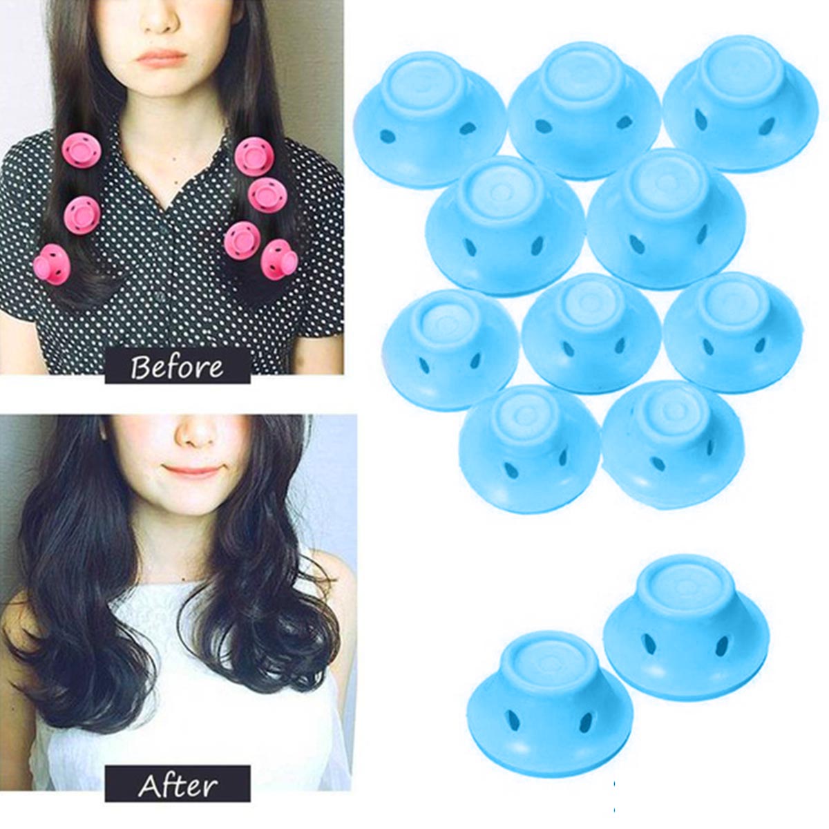 Soft Rubber Magic Hair Care Rollers - Tucan Trading