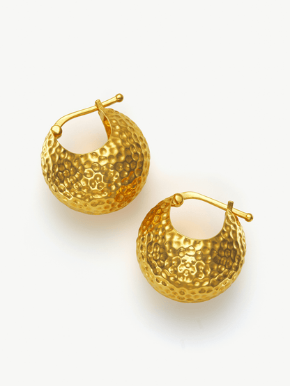 Gold Vermeil Hoop Earrings – Zadie | No More Nobody - Tucan Trading