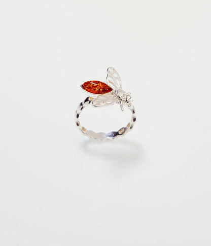 Amber Bee Ring - Tucan Trading