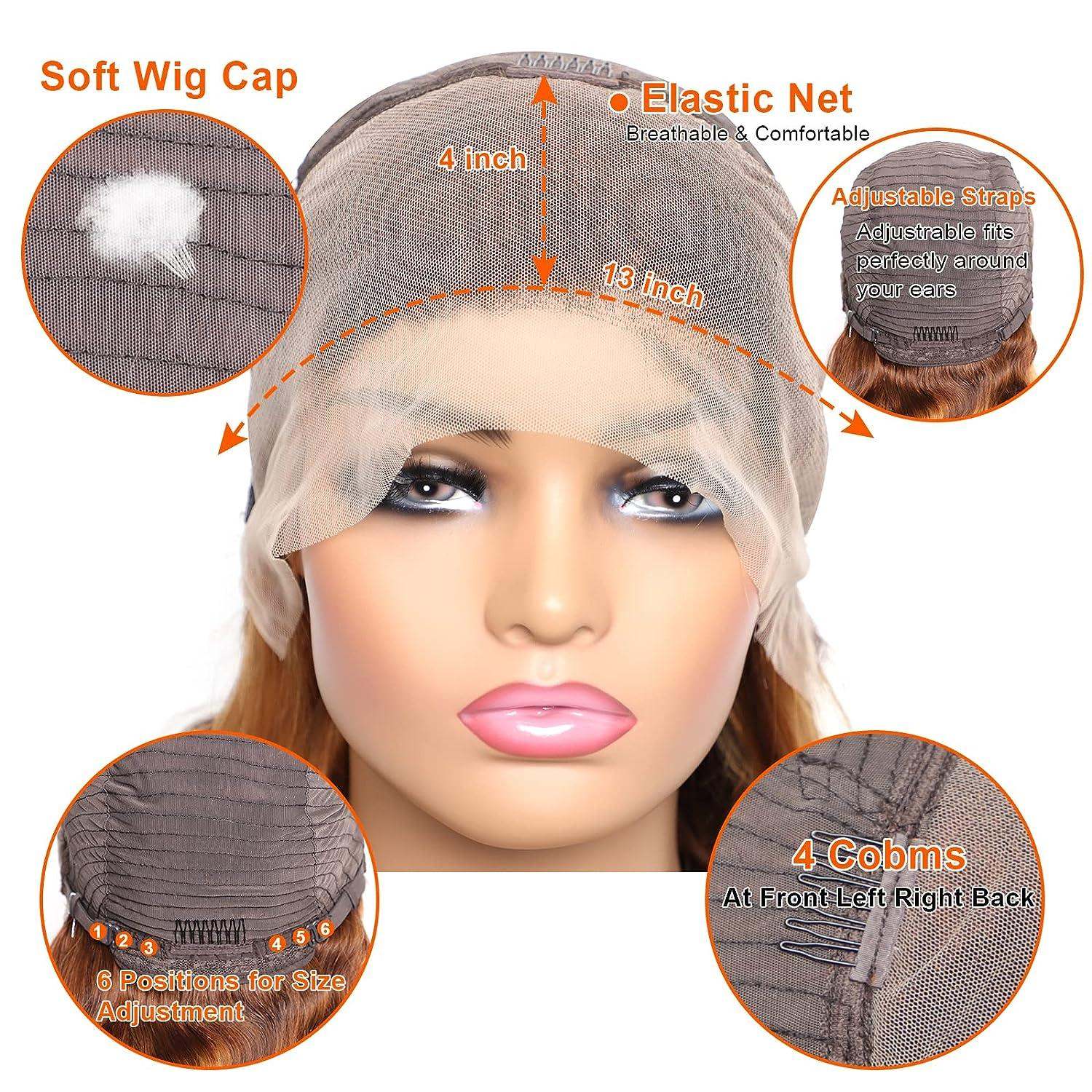 P4 27 13x4 Lace Front Human Hair Wig